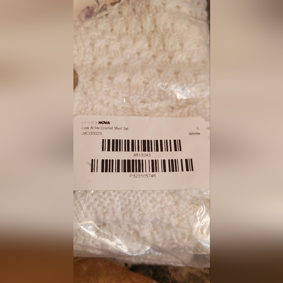 Jolie & Joy Crochet Short Set- White *new* - Picture 8 of 10